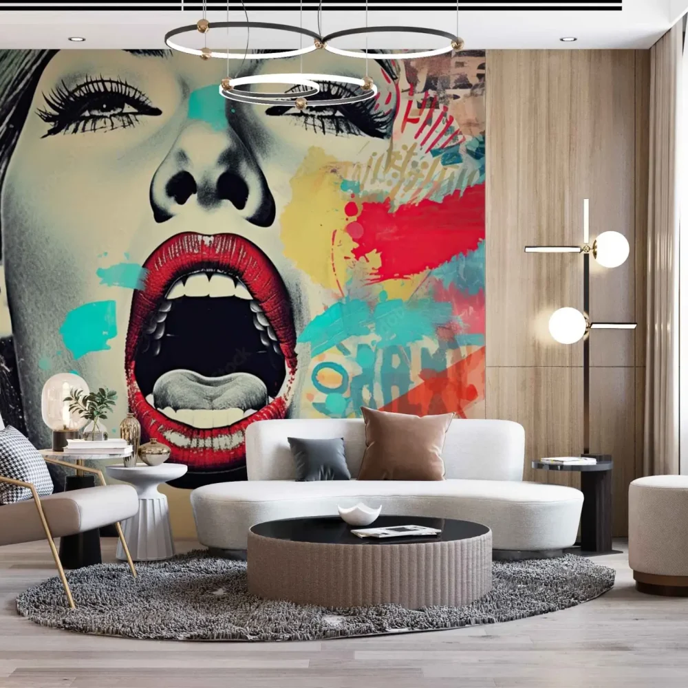 Mur décoration par une toile murale sur mesure