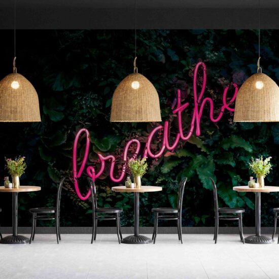 installation d'une toile murale sur mesure pour décoration intérieur personnalisée