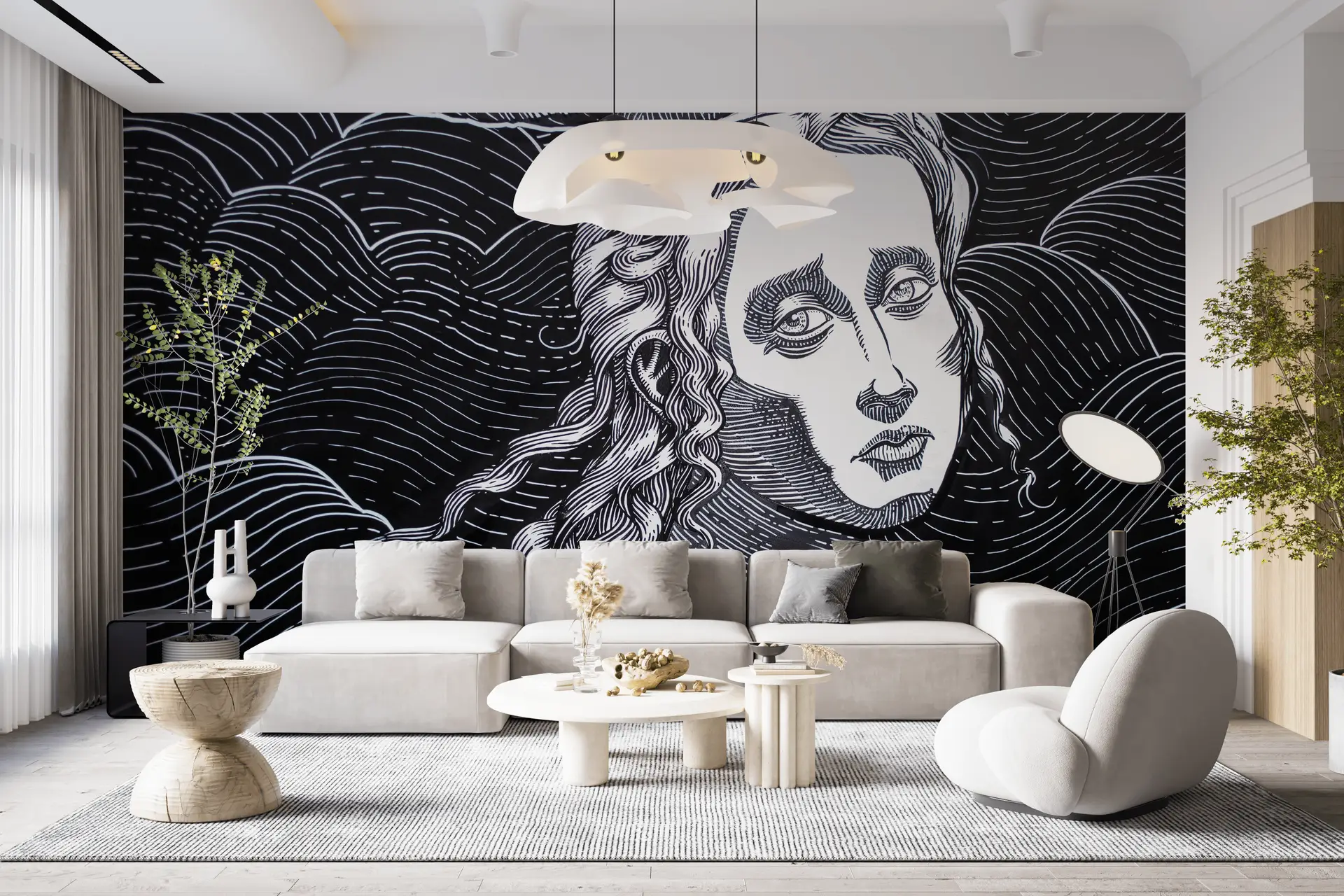 Après décoration par la toile