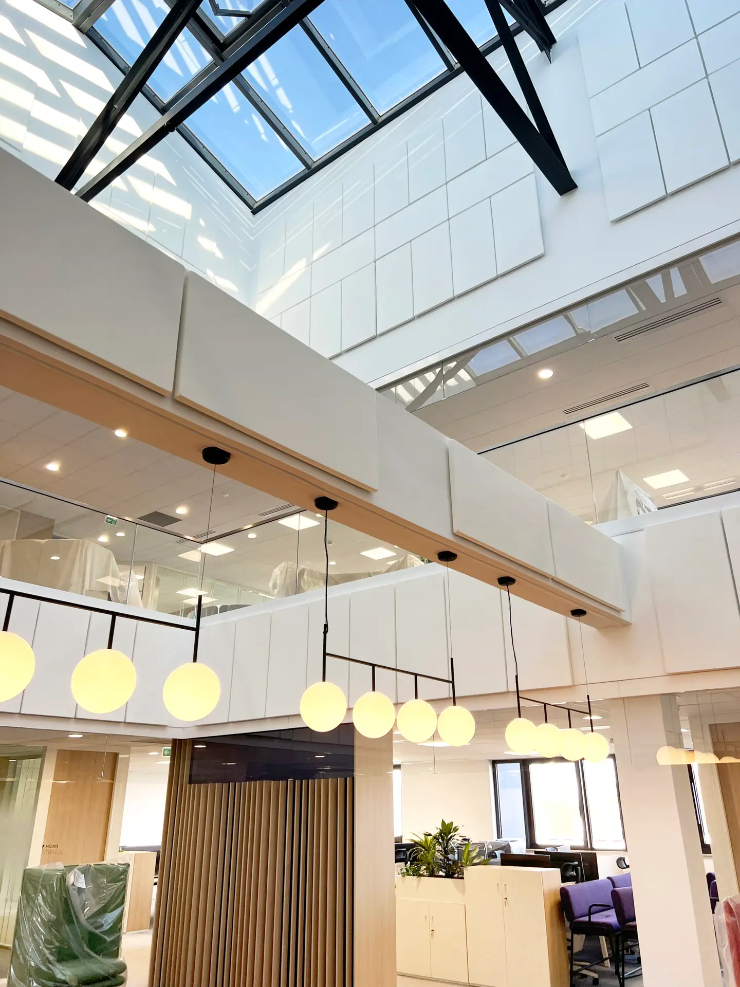 Panneaux acoustiques écologiques brevetés pour hall d'accueil, réduction du bruit