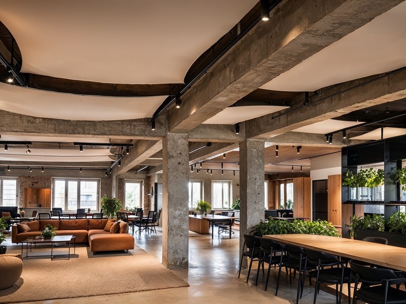 espace coworking après traitement